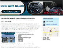 Tablet Screenshot of cdsautosound.com